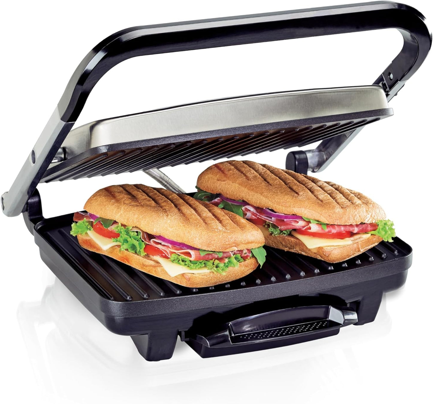 Hamilton Beach Panini Press for Delicious Hot Sandwiches & Grilling