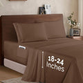 Elegant Comfort Luxury 1500 Microfiber 4-Piece King Sheet Set - Deep