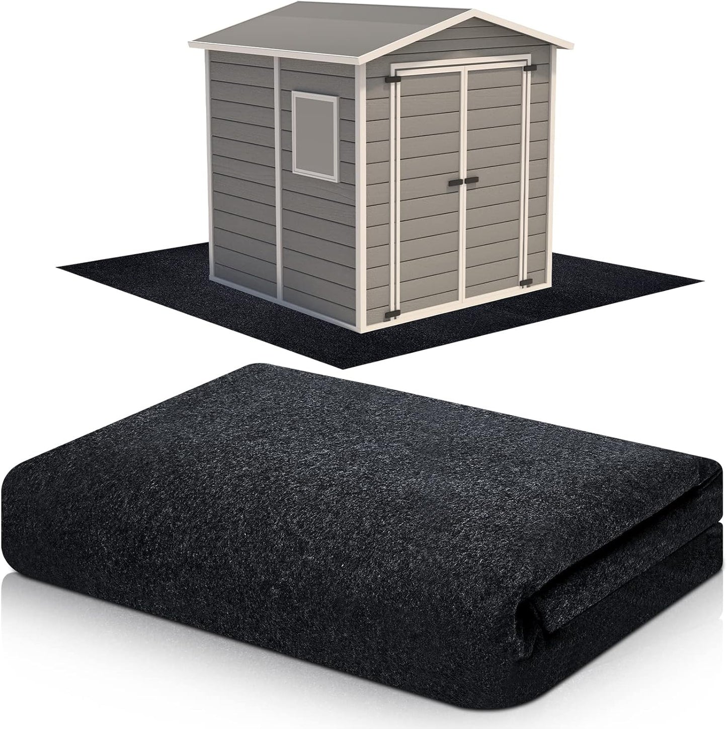 Haull Outdoor Storage Shed Floor Mat Waterproof Carport Pad