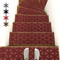 Non-Slip Carpet Stair Treads 8 in x 30 in 15 Pack - Peel & Stick