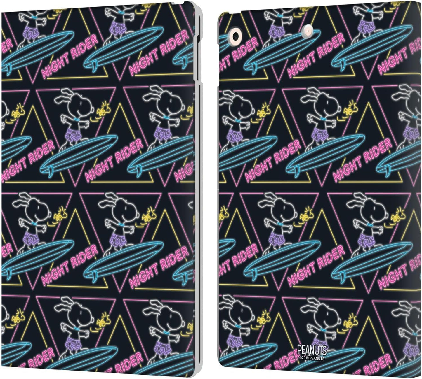 Peanuts Night Rider Snoopy Aloha Disco Leather Wallet Case