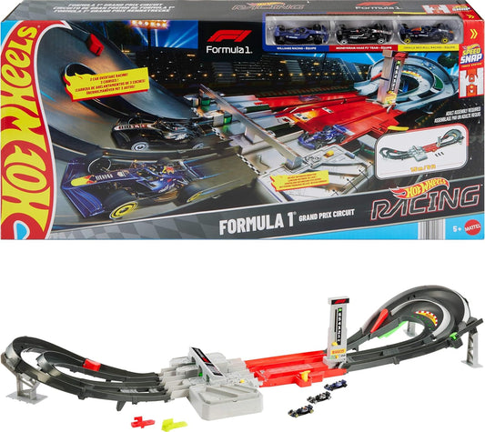 Hot Wheels Formula 1 Grand Prix Circuit Track Set for Racing Fun