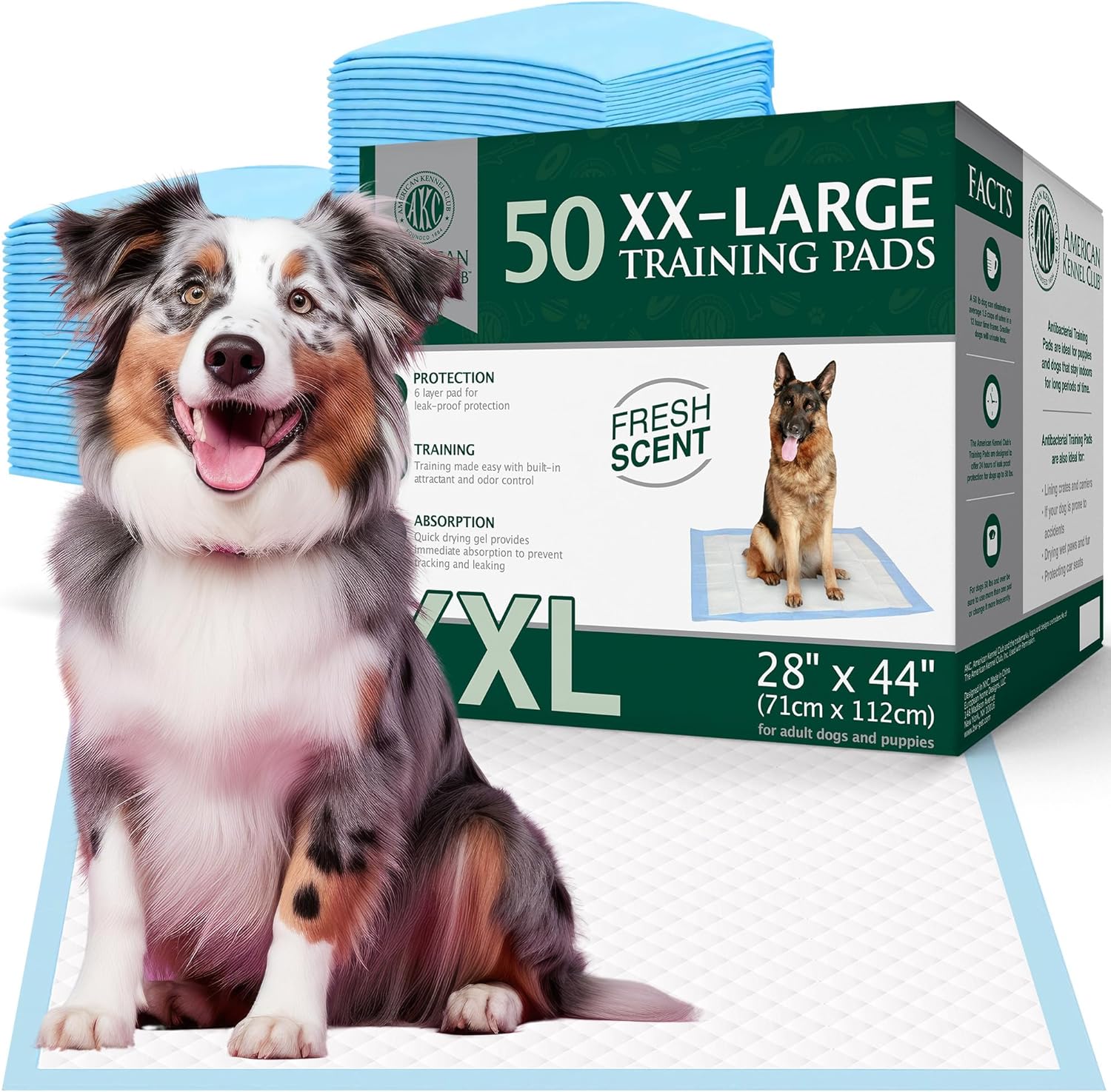 American Kennel Club Scented Puppy Pads for Easy Training