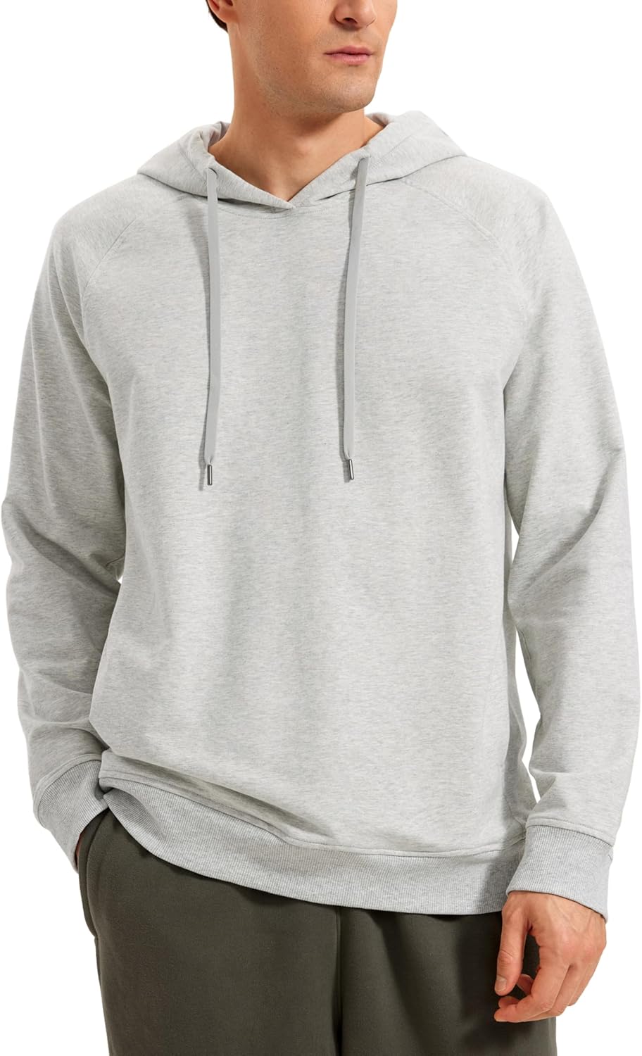 CRZ YOGA Men's French Terry Hoodie: Athletic Comfort