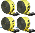 VEVOR Truck Straps 4 in x 30 ft Heavy Duty Tie Down - 4 Pack