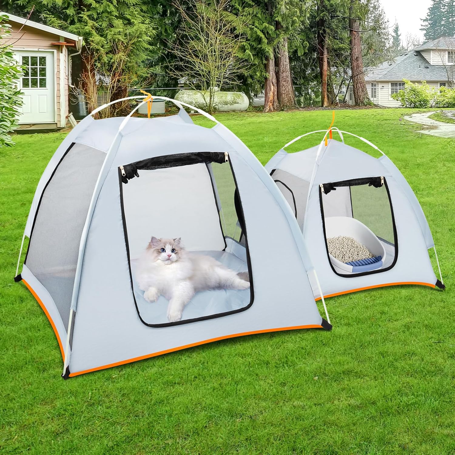 VICHTOP Foldable Cat Tent: Portable, Indoor/Outdoor Use