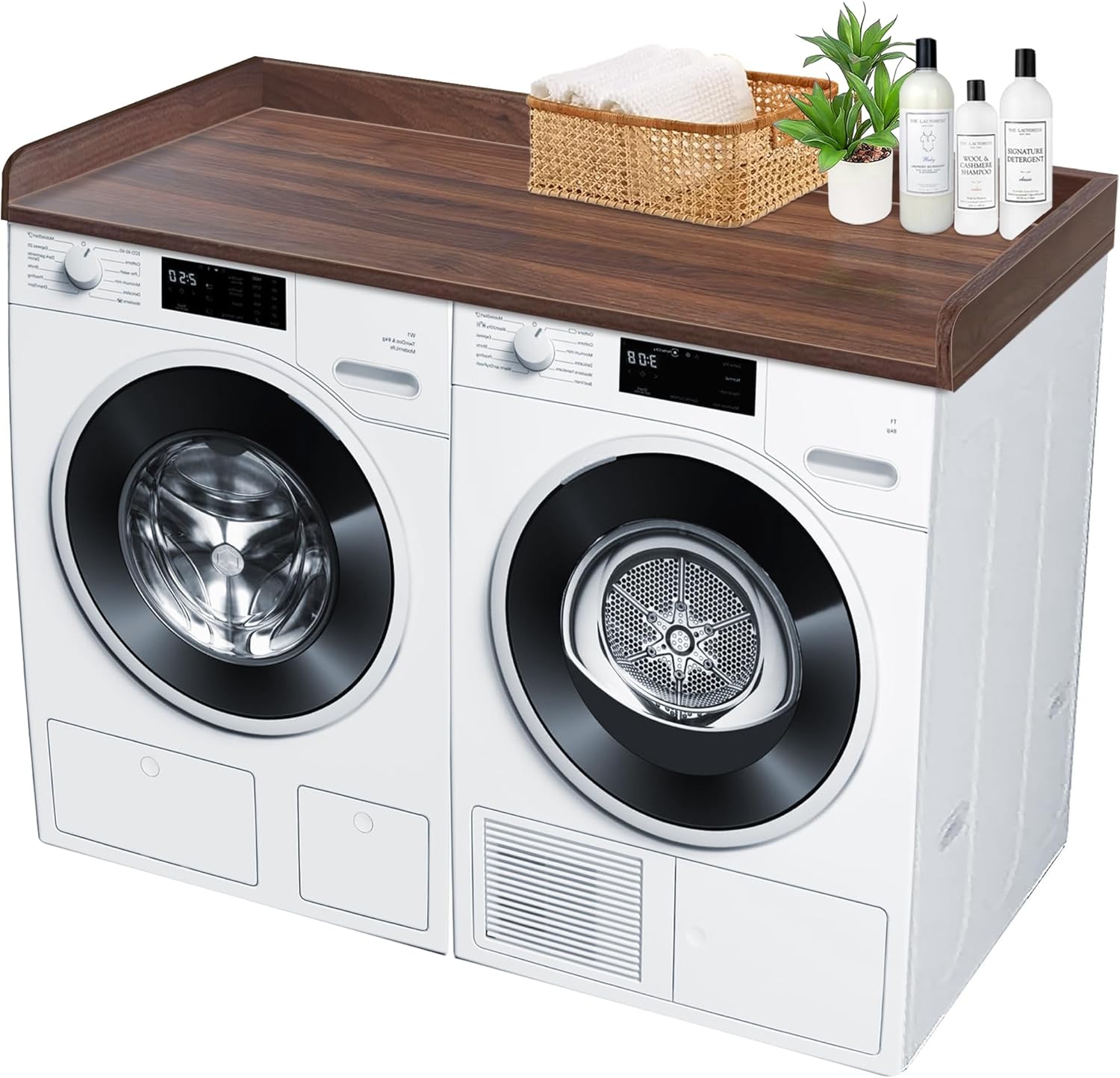 Royxen Solid Wood Laundry Countertop - Maximize Space!
