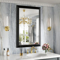 Amorho Black Bathroom Mirror 24x36 Inch for Home Decor