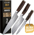 Cutluxe 3-Piece Chef Knife Set - Ultra Sharp Japanese Style Knives