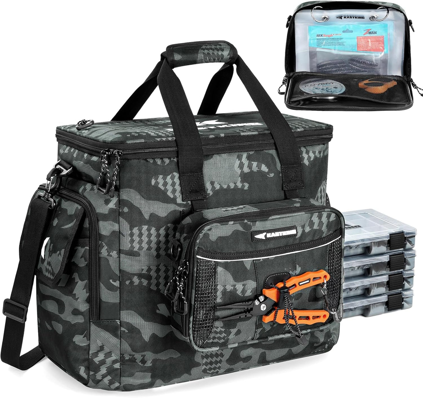 KastKing BaitSpace Fishing Tackle Bag: Durable & Water-Resistant