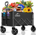 Collapsible Folding Wagon Cart - Large Capacity 350LB Utility Cart