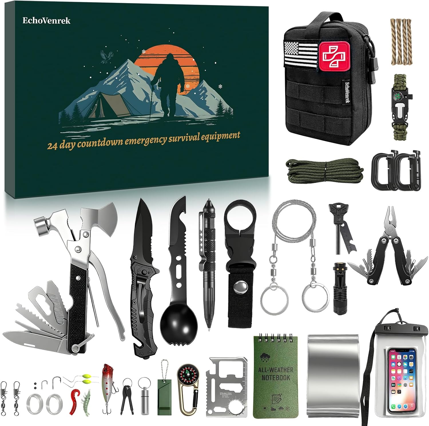 Survival Advent Calendar 2025 - Ultimate Gift for Outdoor Lovers