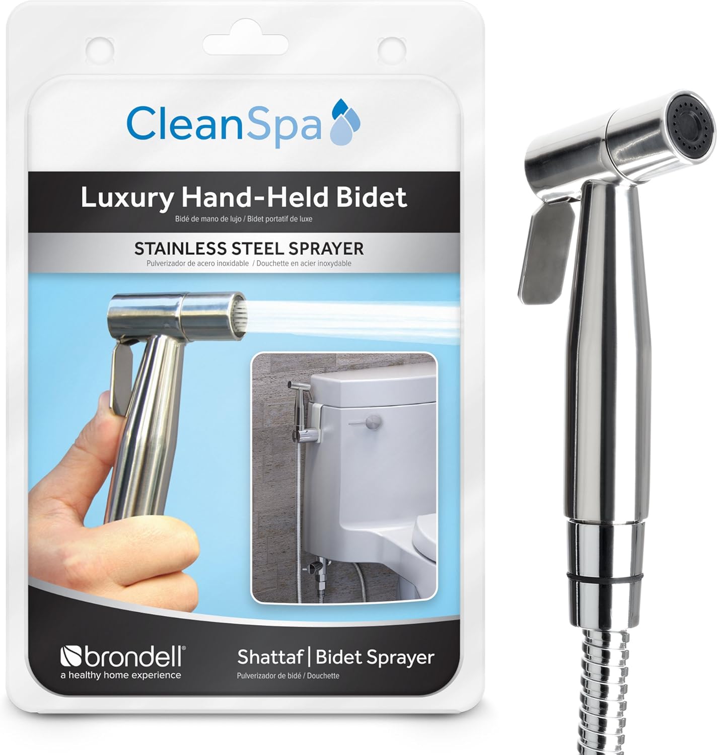 Brondell CSL-40 CleanSpa Luxury Hand Held Bidet Sprayer