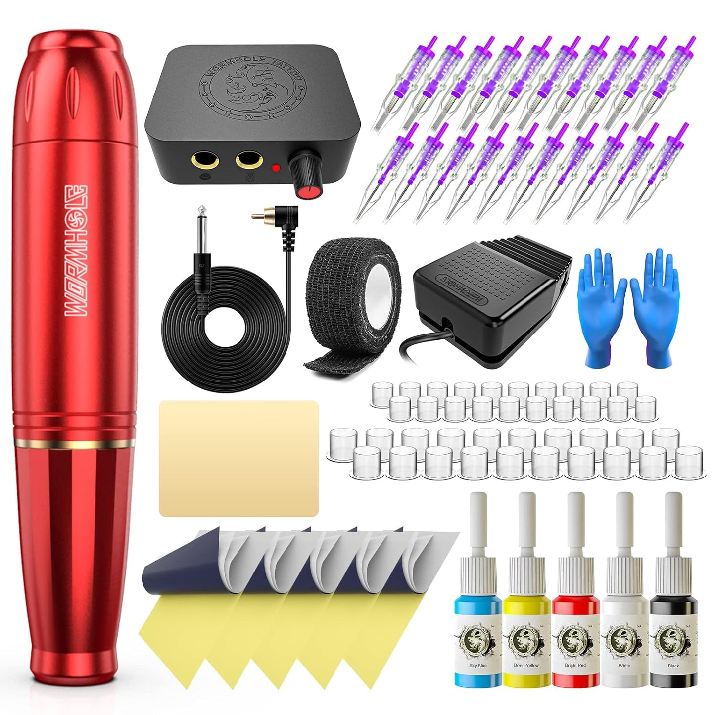 Wormhole Tattoo Kit for Beginners - Complete Professional Set