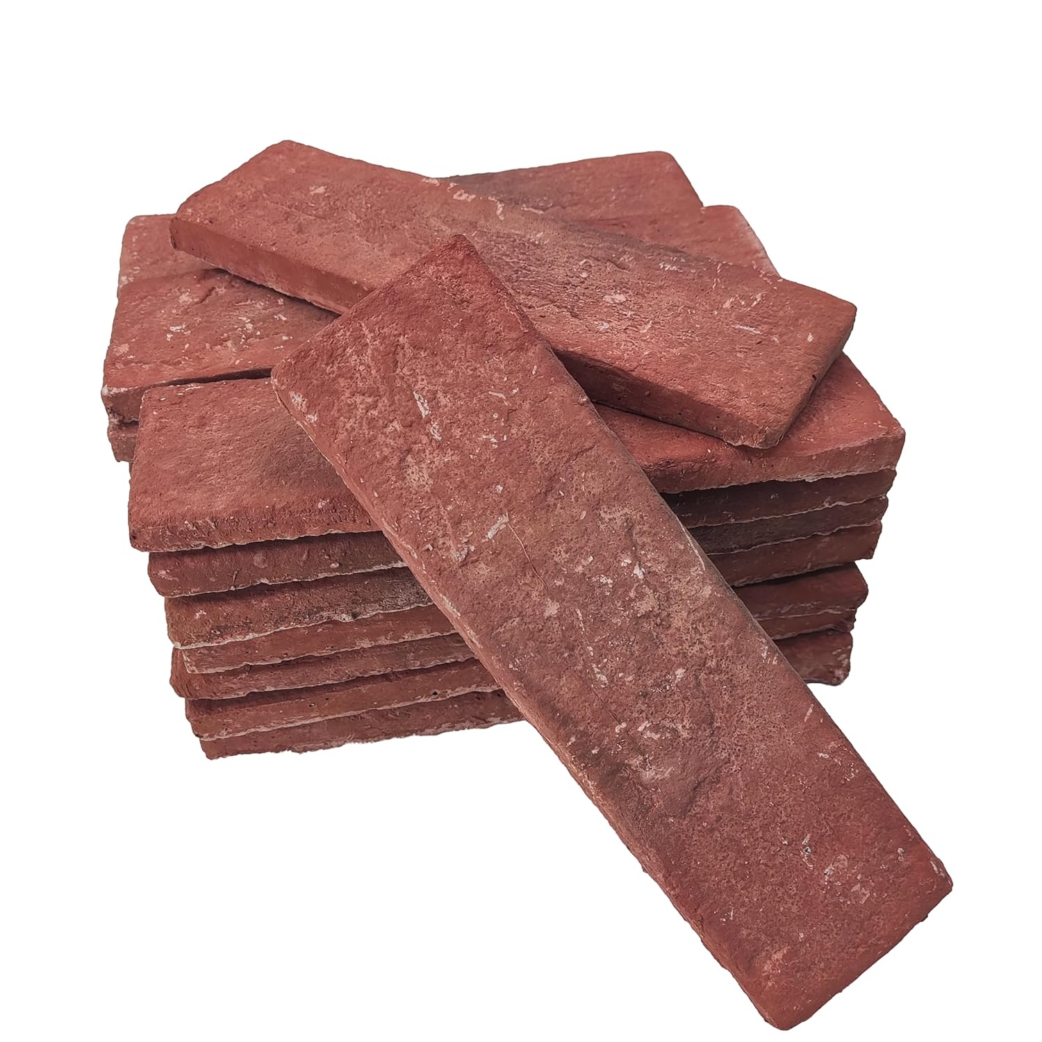 40 Pcs Red Thin Wall Brick Veneers for Stylish Home Decor