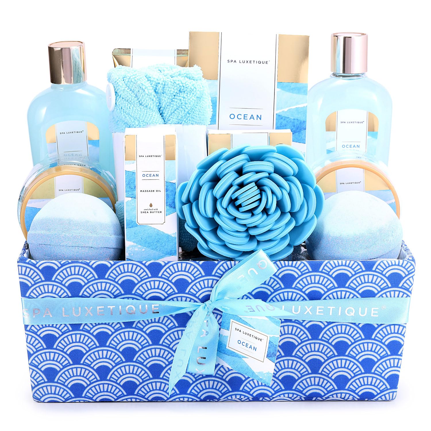 Spa Luxetique Spa Gift Basket for Women - 12 Pcs Set