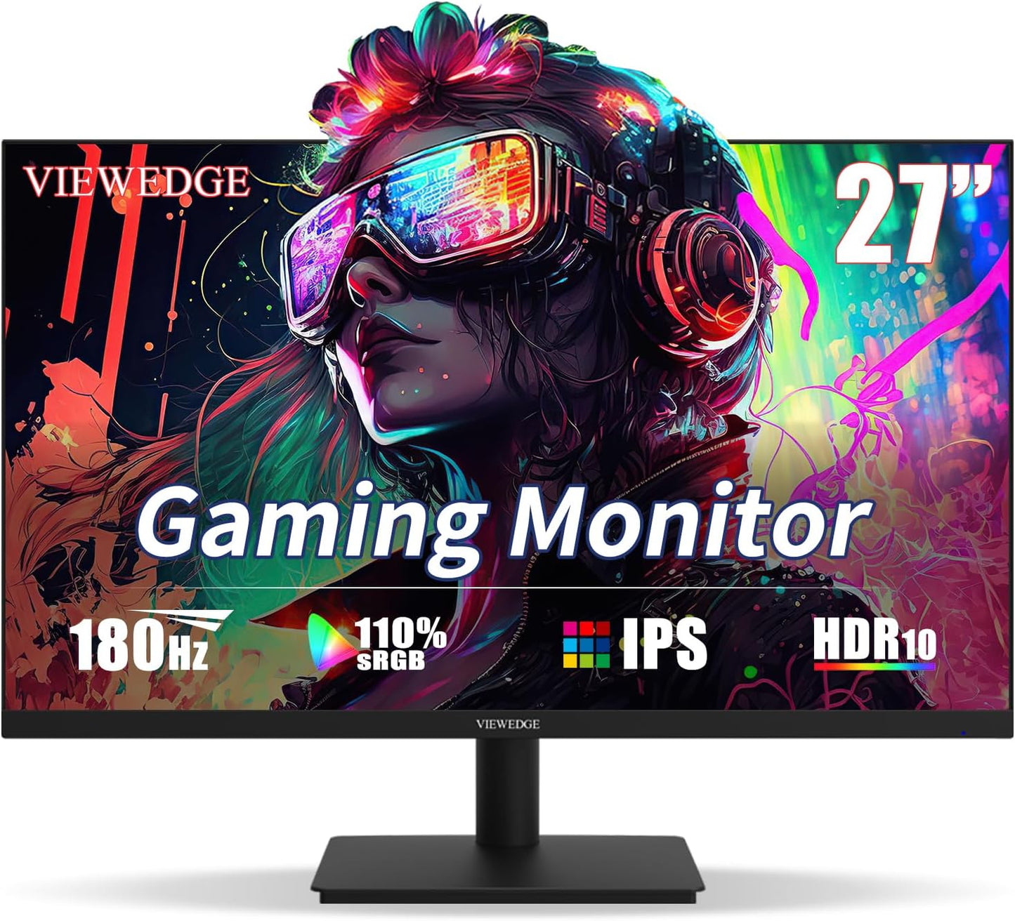 Viewedge 27 inch Gaming Monitor 180Hz with HDR 10 and IPS Screen