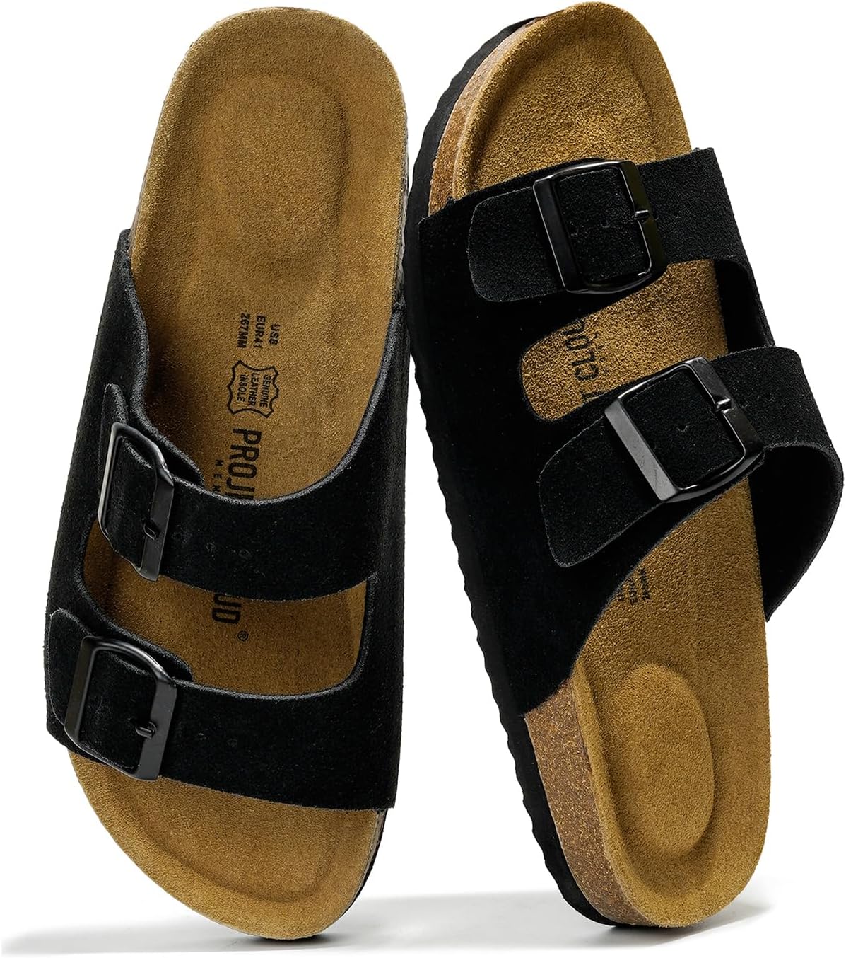 Project Cloud Arizona Genuine Leather Mens Sandals with Comfort