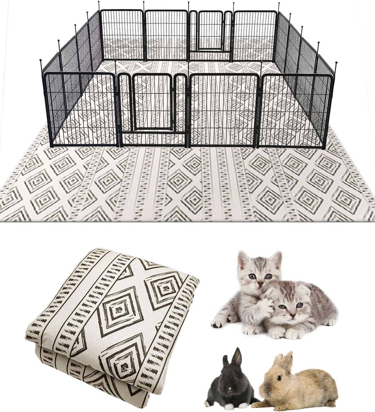 BNOSDM Washable Bunny Cage Liners for Comfortable Pet Relaxation