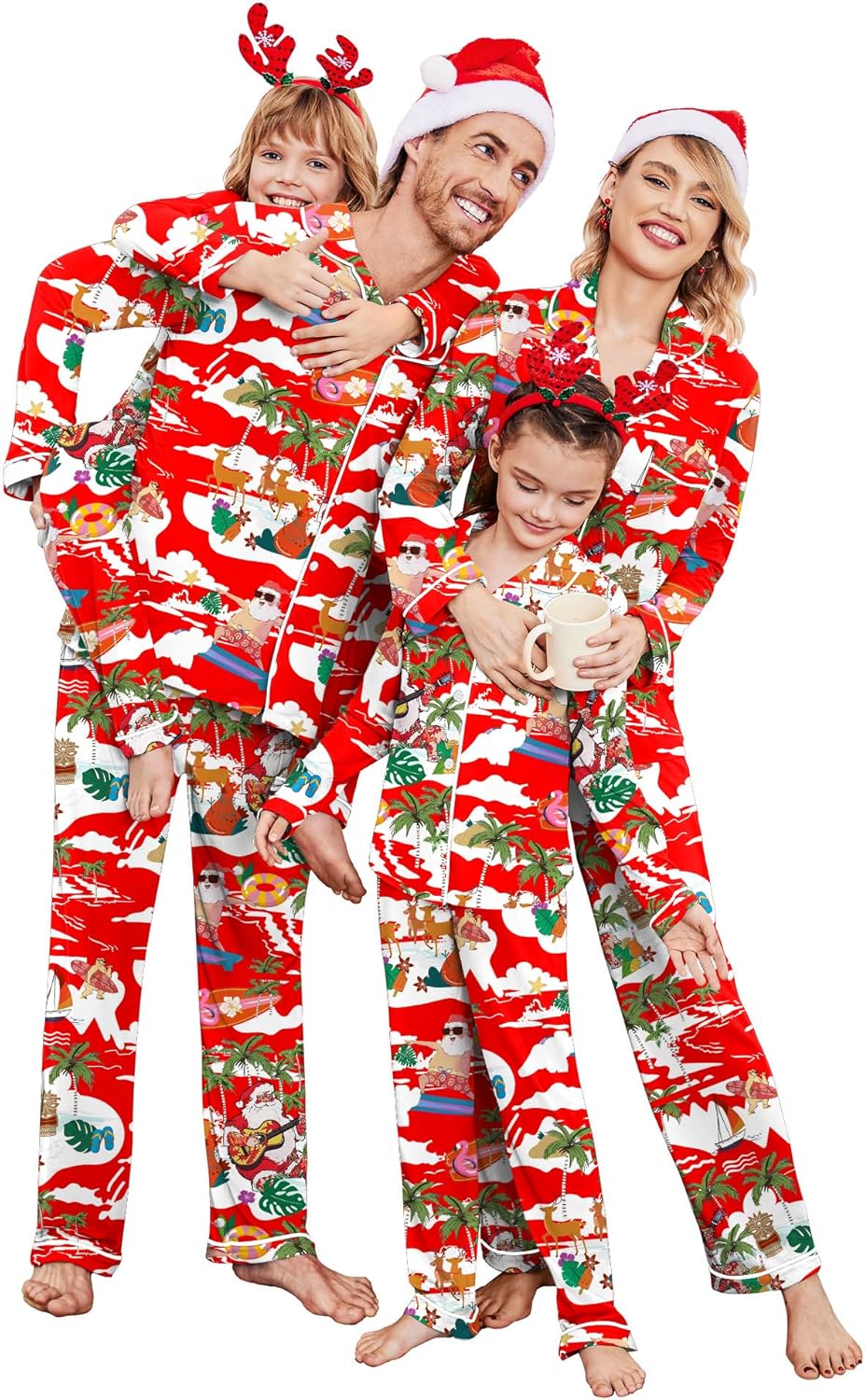 Ekouaer Christmas Family Matching Pajamas for Festive Fun
