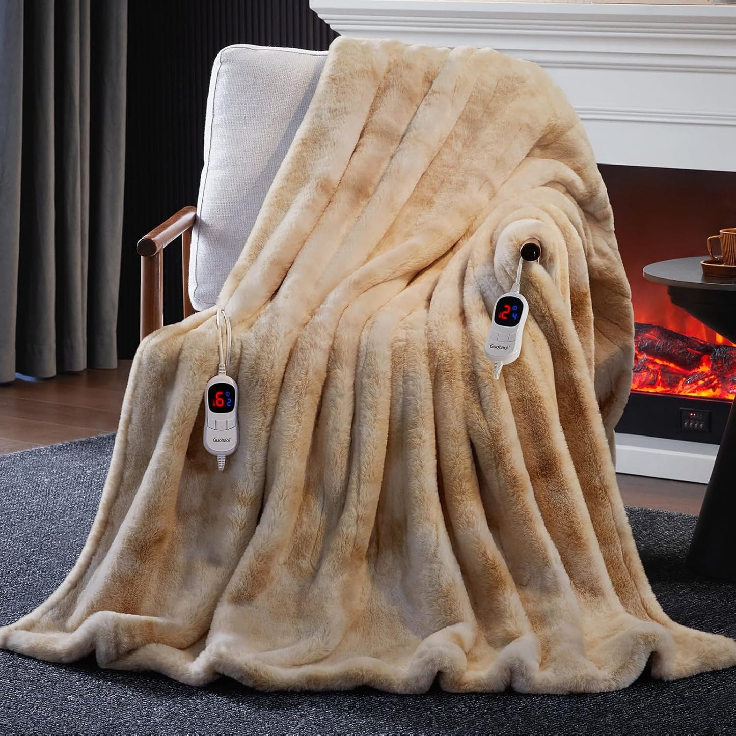 Guohaoi Heated Blanket Electric Throw for Ultimate Comfort