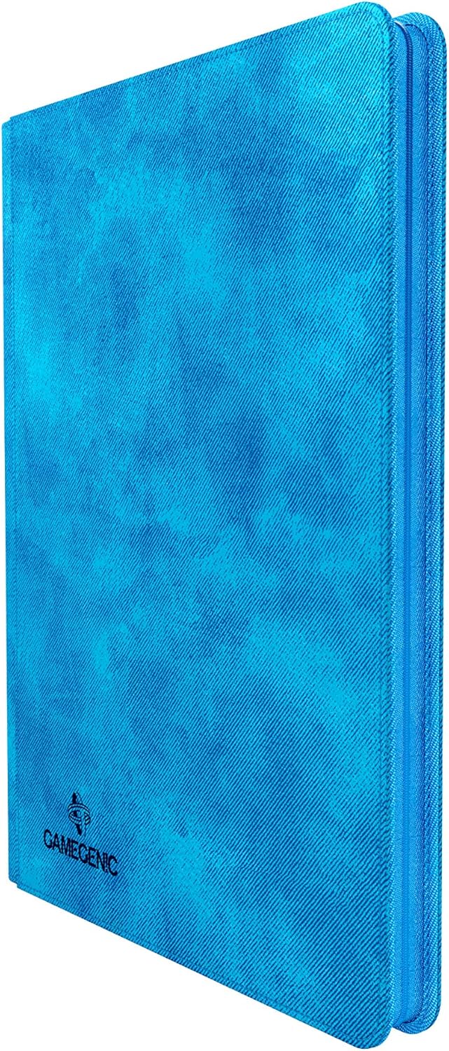 Zip-Up Album 18-Pocket Blue for Card Collectors and Gamers