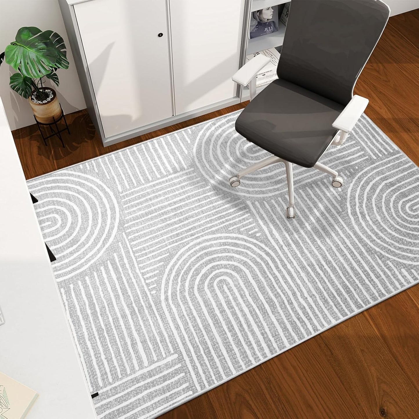 Office Chair Mat for Hardwood Floor, 60x45 Easy Glide Protector