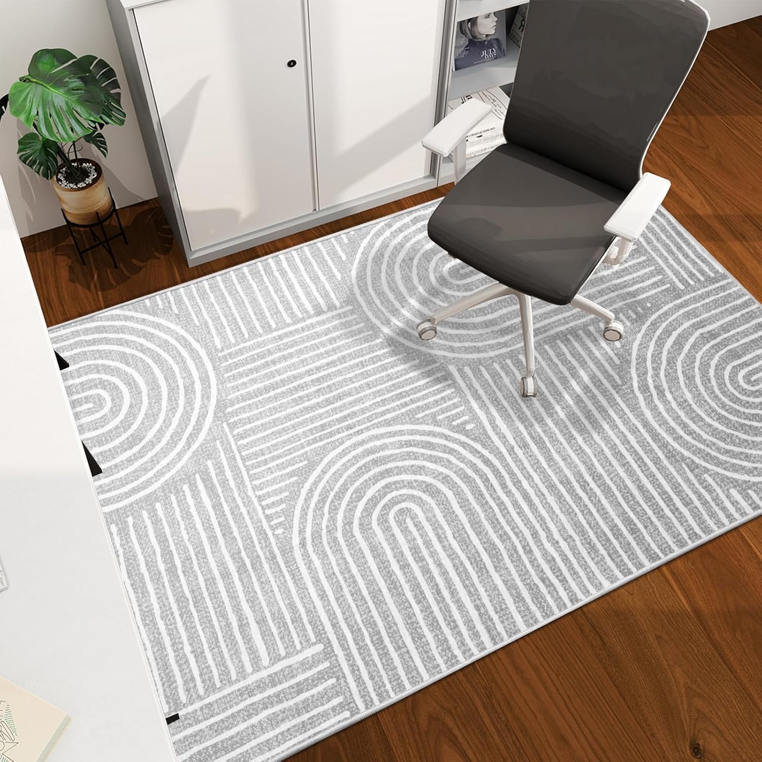 Office Chair Mat for Hardwood Floor, 60x45 Easy Glide Protector