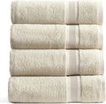 Luxury Viscose from Bamboo Bath Towel Set of 4 for Comfort