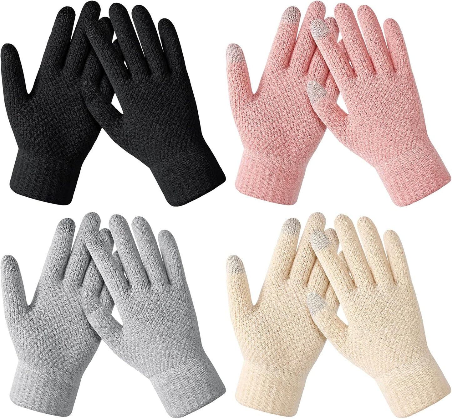 Knit Touchscreen Winter Gloves - Stay Warm & Connected!