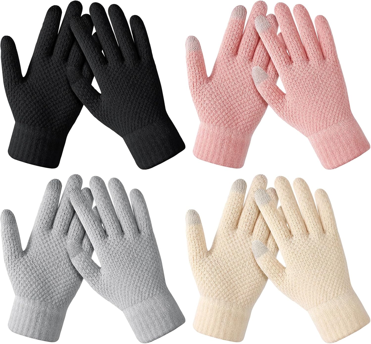 Knit Touchscreen Winter Gloves - Stay Warm & Connected!