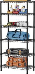 SINGAYE 6-Tier Heavy Duty Metal Wire Shelving Unit - Adjustable
