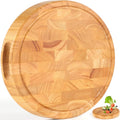 Extra Large Thick Wood Cutting Board 13 x 13 x 1.5 in - Heavy Duty