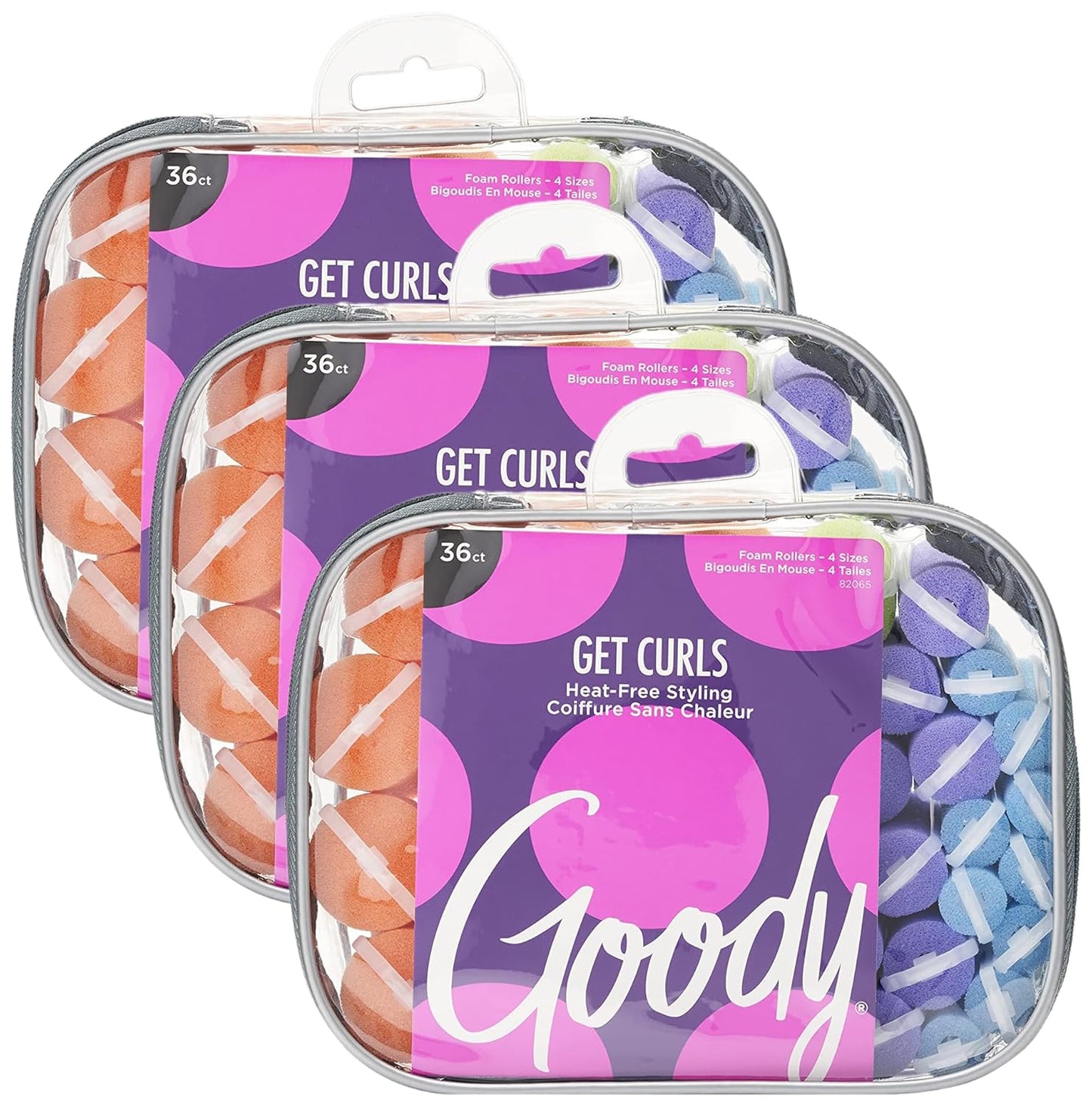 GoCurl Foam Hair Rollers for Perfect Curls - 36 Count Pack