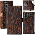 Leather Case Wallet Compatible with Samsung Galaxy S22 Ultra