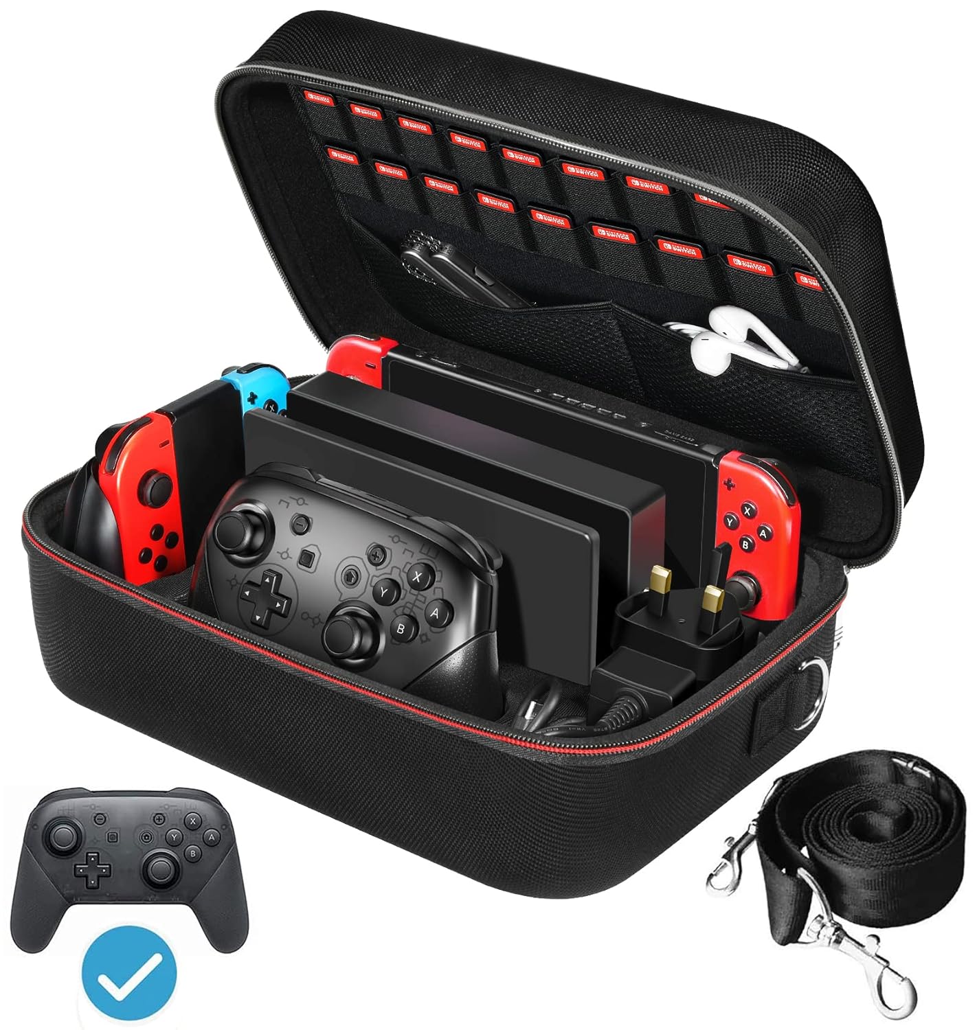 ivoler Carrying Storage Case for Nintendo Switch - Travel Ready