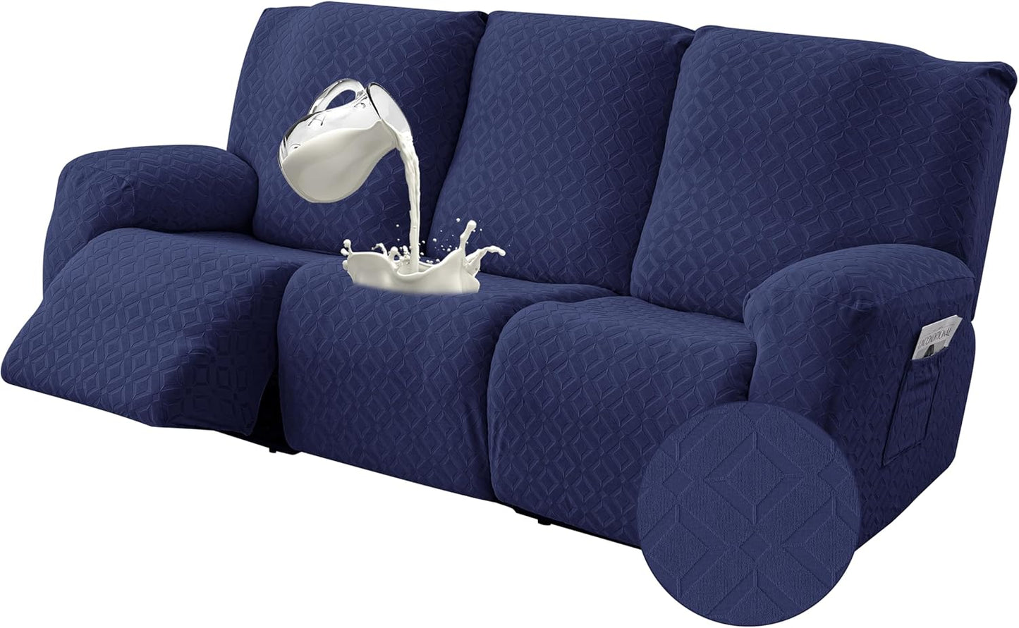 Gennia Waterproof Recliner Sofa Cover for Pets and Kids