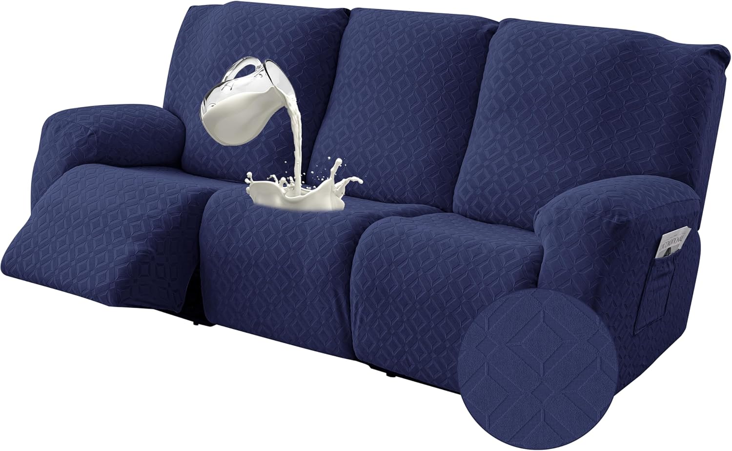 Gennia Waterproof Recliner Sofa Cover for Pets and Kids