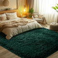 4x6 Green Area Rug - Super Soft Shag Rug for Bedroom and Living Room