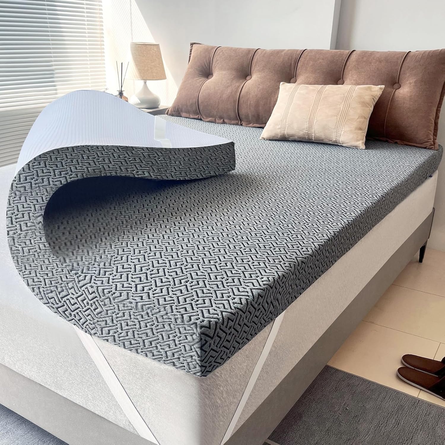 4 Inch Memory Foam Mattress Topper for Ultimate Comfort