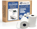 Receipt Paper Rolls 2 1/4 x 80 for Clover Mini - 40-Pack