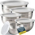 Baker's Signature Stainless Steel Mixing Bowls Set of 5