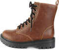 Soda FIRM Lug Sole Combat Ankle Bootie - Easy Zip-On Comfort