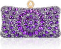 Women's Rhinestone Evening Clutch 7.9in Sparkly Crystal Purse