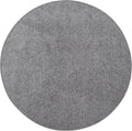Ambiant Pet Friendly Solid Color Area Rug Grey - Soft 3 ft Round