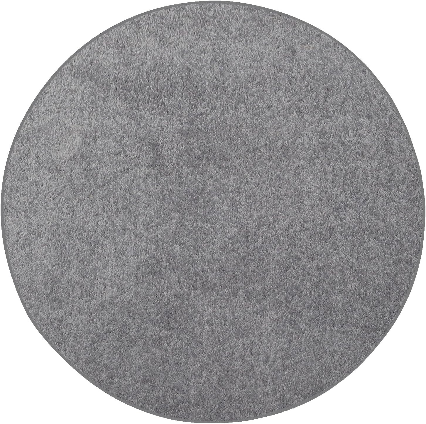 Ambiant Pet Friendly Solid Color Area Rug Grey - 3ft Round