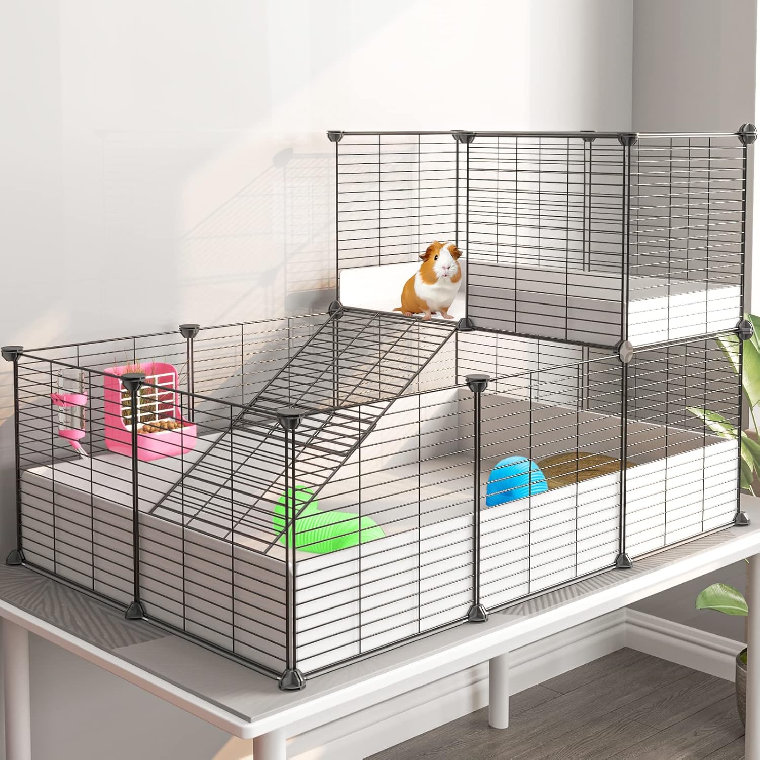 Oneluck Guinea Pig Cage: Spacious Indoor Habitat for Pets