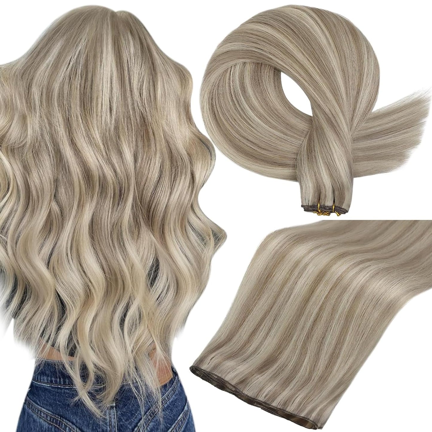 Full Shine 18 Inch Sew In Hair Extensions for Stunning Looks