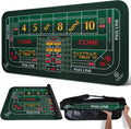 70in x 35in Craps Table Top Mat - Smooth Durable 3mm Rubber