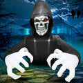 Inflatable Halloween Grim Reaper 6ft Yard Decor - Bright LED Scare